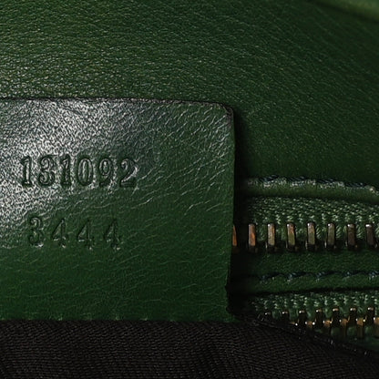 Gucci Calfskin Large Horsebit Chain Satchel Green 7 of 12