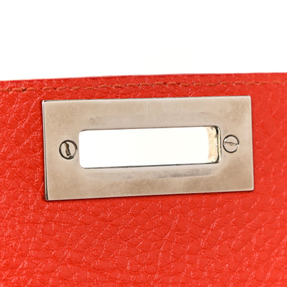 Salvatore Ferragamo Grained Calfskin Sofia Satchel Red 20 of 21
