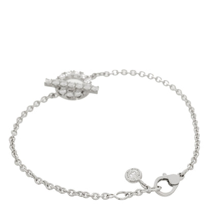 Hermes 18K White Gold Diamond Finesse Bracelet XS 2 of 4