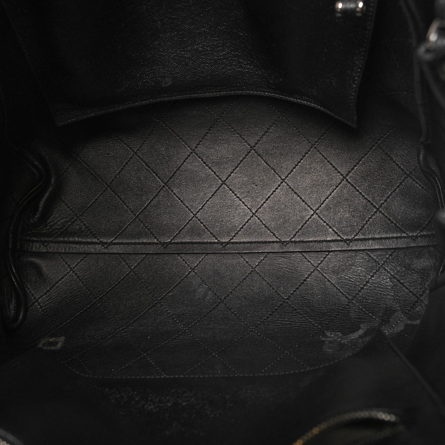 Chanel Caviar Stitched Large Shopping Tote Black 6 of 14