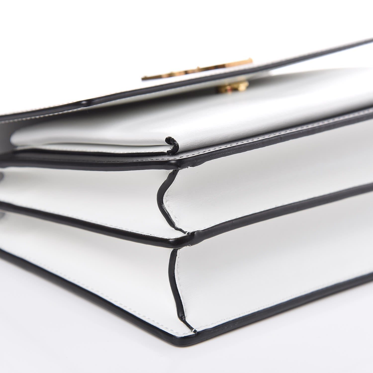 Saint Laurent Calfskin Bi-Color Medium Monogram Sunset Black Pearl White 8 of 9
