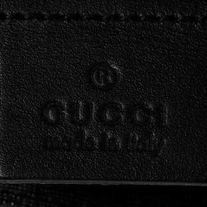 Gucci GG Supreme Monogram Web Medium Flat Messenger Bag Black Grey 6 of 10