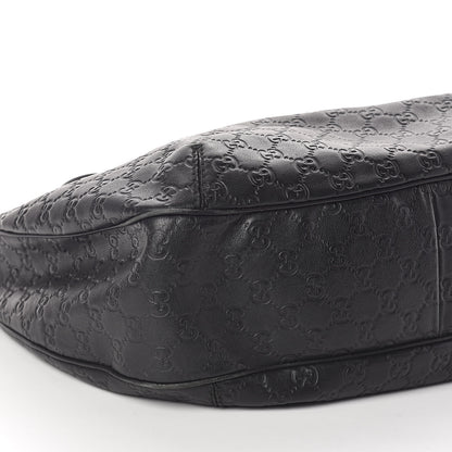 Gucci Guccissima Large New Ladies Web Hobo Black 9 of 10