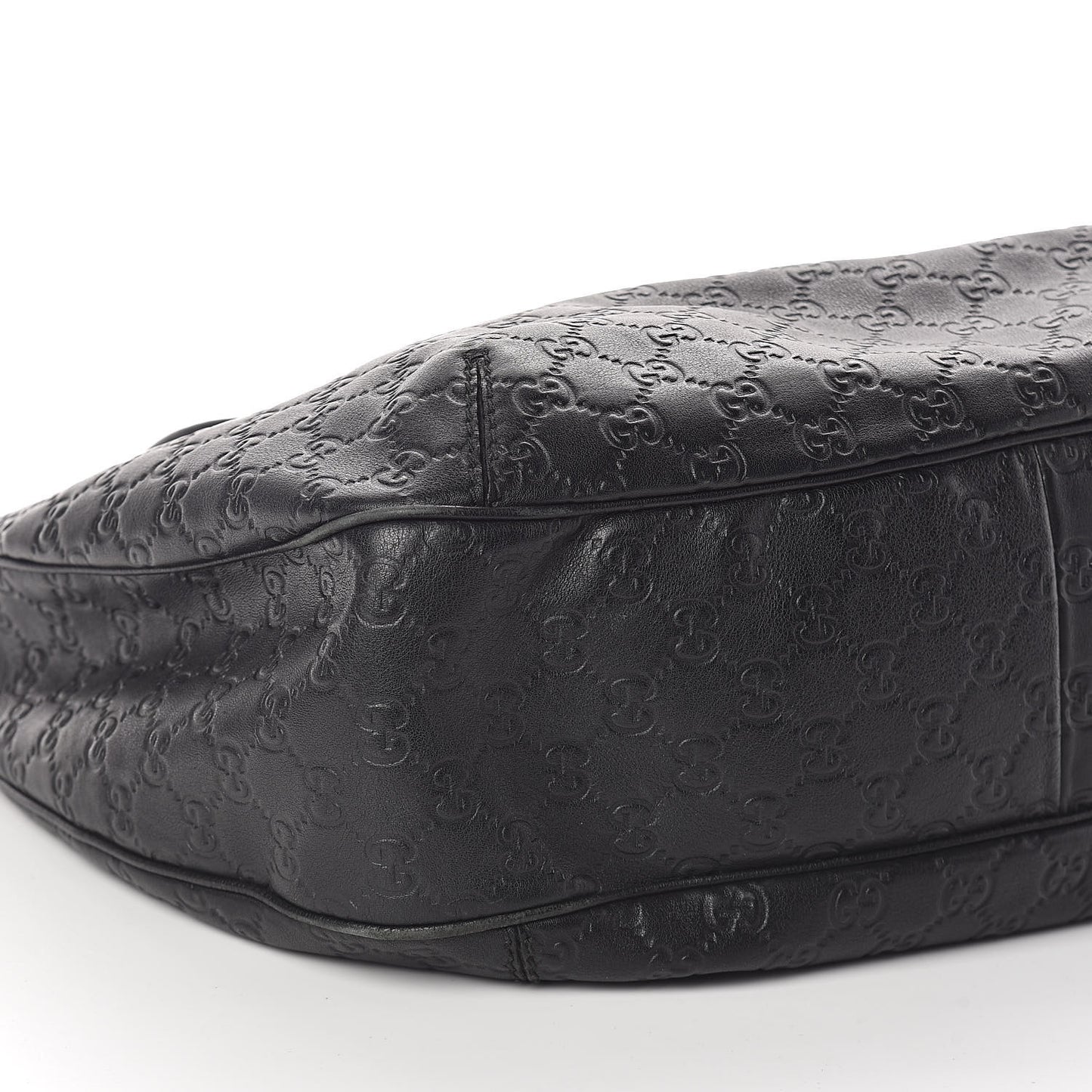 Guccissima Large New Ladies Web Hobo Black