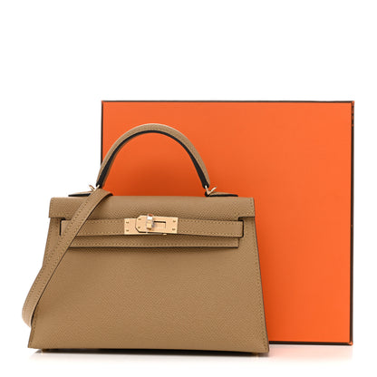 Hermes Epsom Mini Kelly Sellier 20 Poussiere 10 of 10
