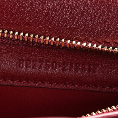 Gucci Shiny Polished Calfskin Medium Bamboo Diva Rosso Ancora Red 7 of 11