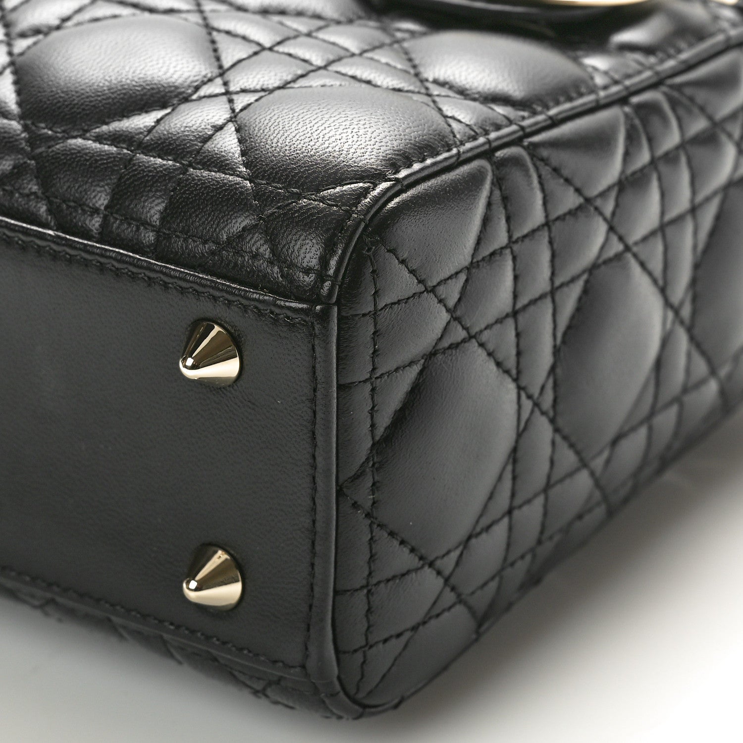 Christian Dior Lambskin Cannage Small My ABCDior Lady Dior Black 10 of 10