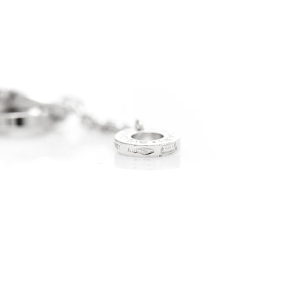 Bulgari 18K White Gold Diamond Serpenti Viper Pave Pendant Necklace 4 of 7