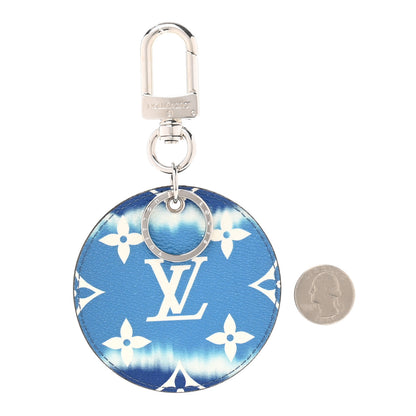 Louis Vuitton Monogram Escale Bag Charm Key Holder Blue 2 of 6