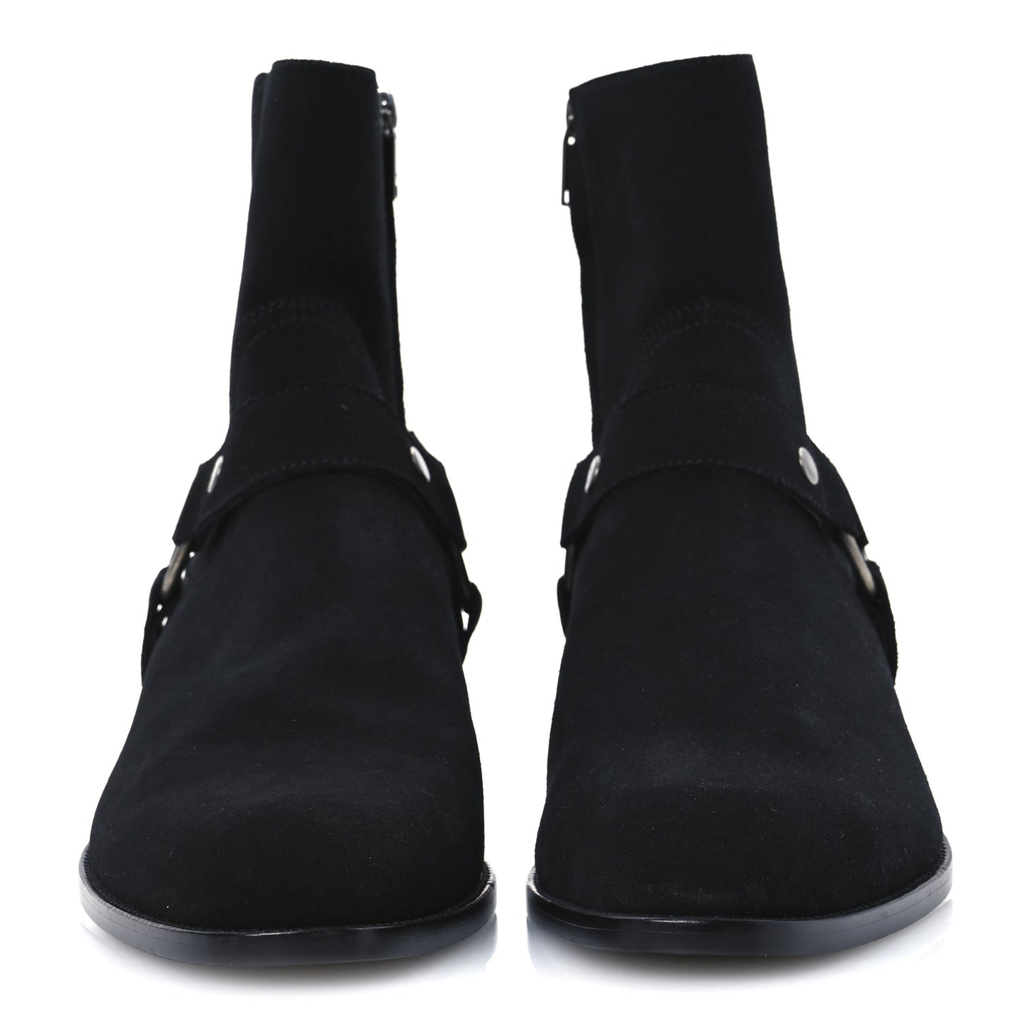 Suede Mens Wyatt Harness Boots 41 Black