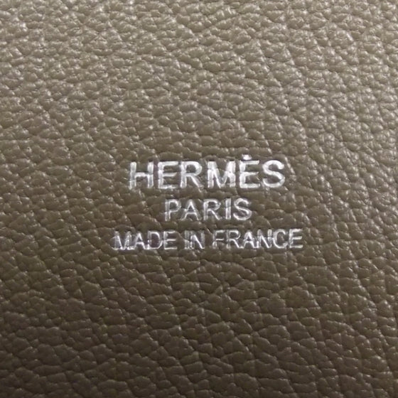 Hermes Taurillon Clemence Jypsiere Gypsy 35 Etoupe 7 of 11