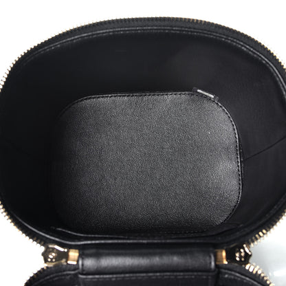 Chanel Lambskin Quilted Trendy Vanity Case Black 6 of 10