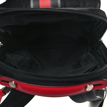 Fendi Neoprene Mesh Vitello Grace FF Panelled Backpack Black Red 4 of 11