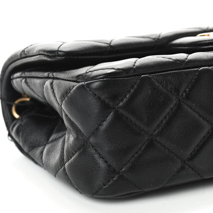 Chanel Lambskin Quilted Mini Rectangular Pearl Crush Flap Black 6 of 9