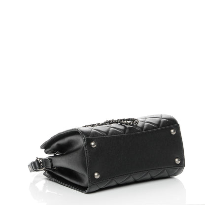 Chanel Caviar Quilted Small CC Bucket Bag Black 5 of 9