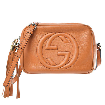 Gucci Pebbled Calfskin Small Soho Disco Bag Curcuma 1 of 17