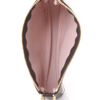 Louis Vuitton Damier Ebene 2020 Christmas Animation Big Wheel Mini Pochette Accessories Rose Ballerine 5 of 11