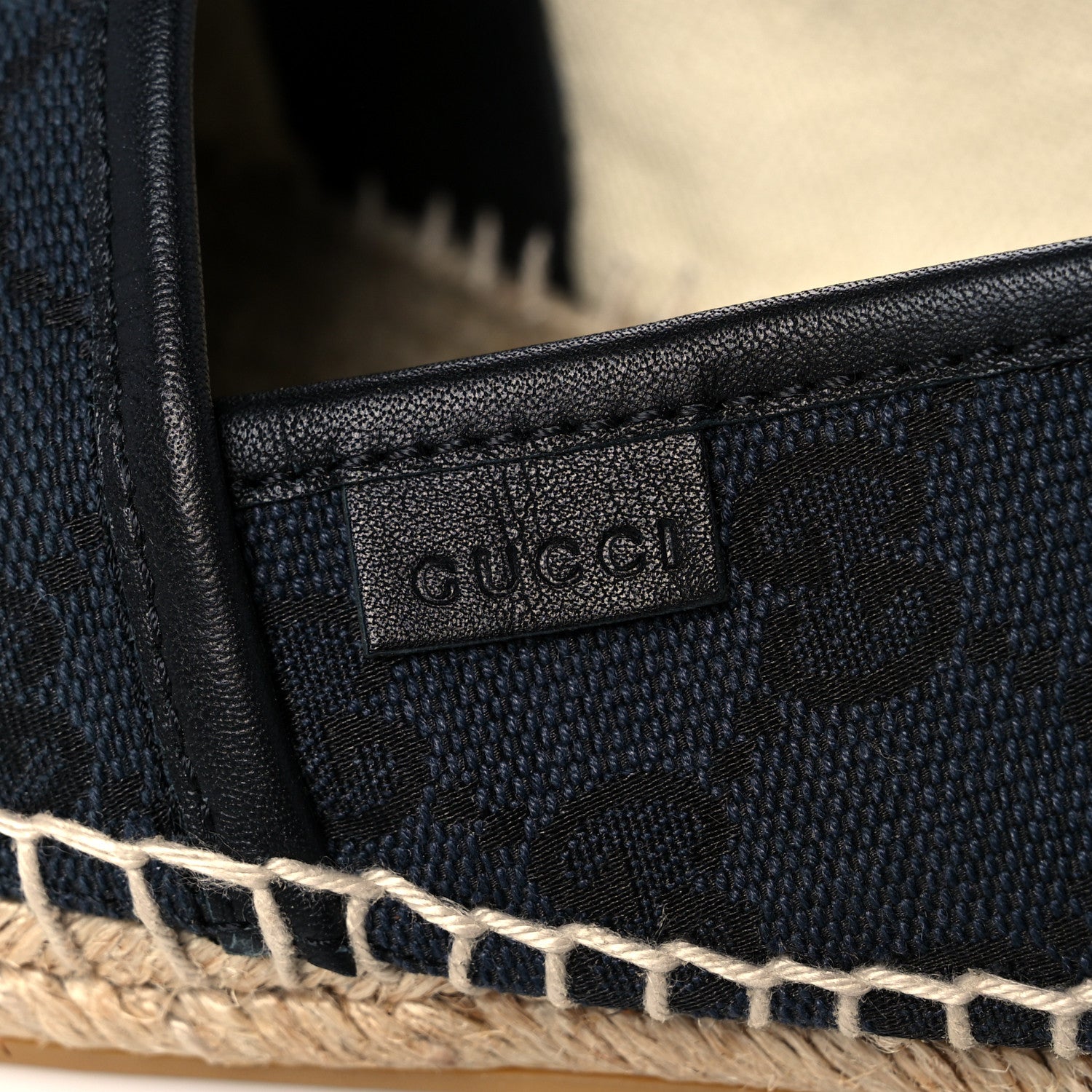 Gucci Monogram Espadrilles 39 Black 8 of 8