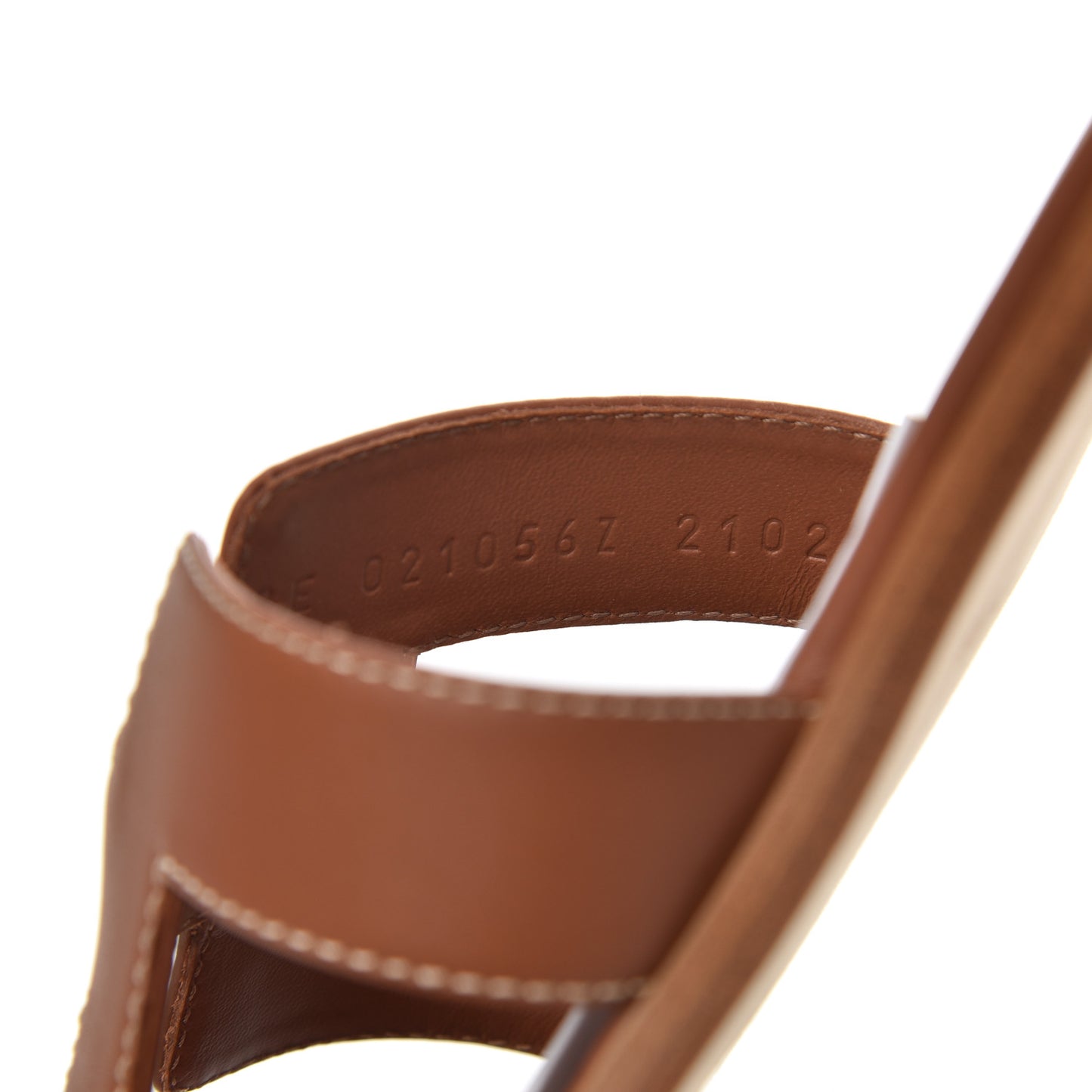 Box Calfskin Oran Sandals 37.5 Gold