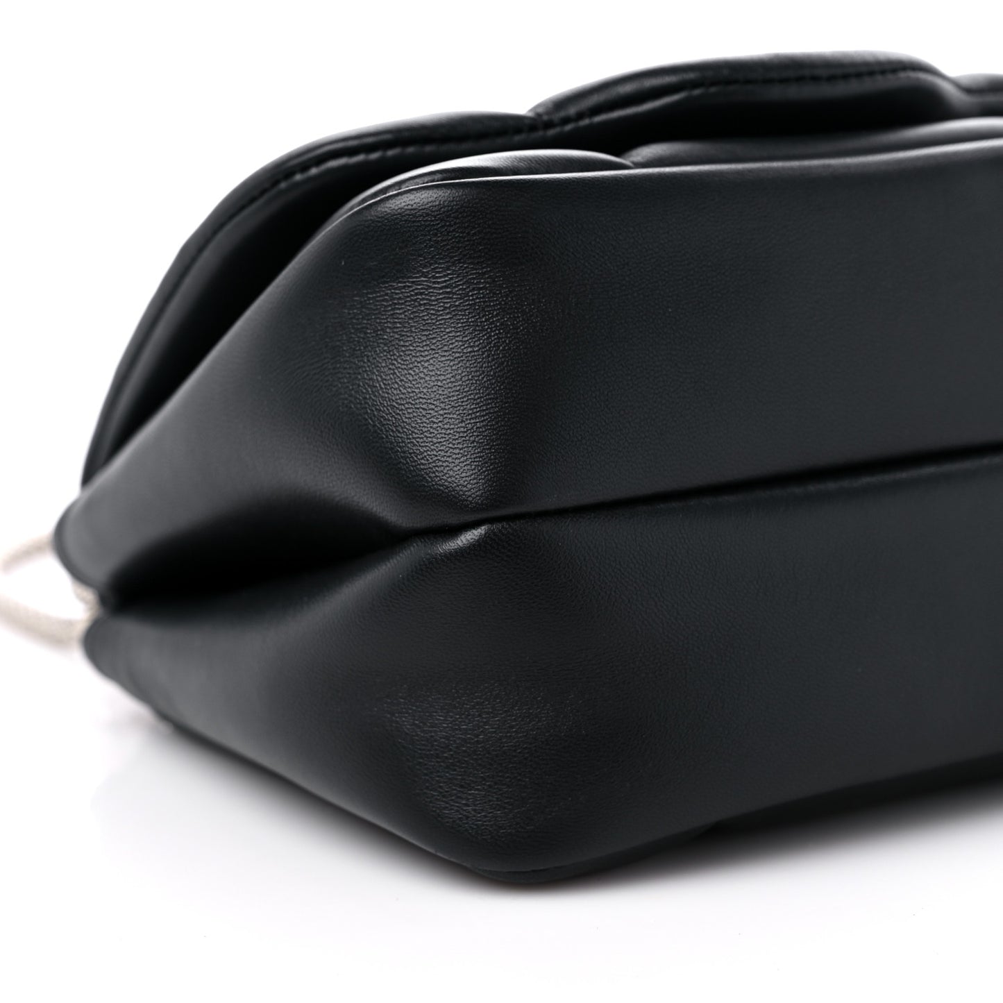 X AMBUSH Calfskin Matelasse Serpenti Top Handle Bag Black