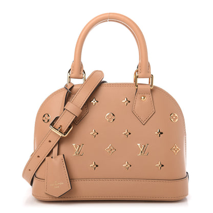 Louis Vuitton Calfskin Metal Monogram Alma BB Camel Brown 1 of 10