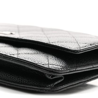 Chanel Caviar Quilted Wallet on Chain WOC Black 11 of 12