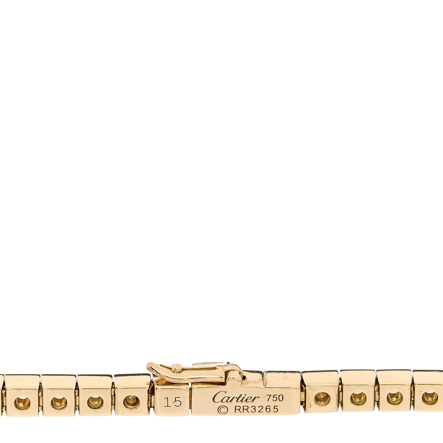 Cartier 18K Yellow Gold Diamond Lanieres Bracelet 15 3 of 3