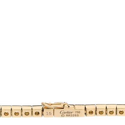Cartier 18K Yellow Gold Diamond Lanieres Bracelet 15 3 of 3
