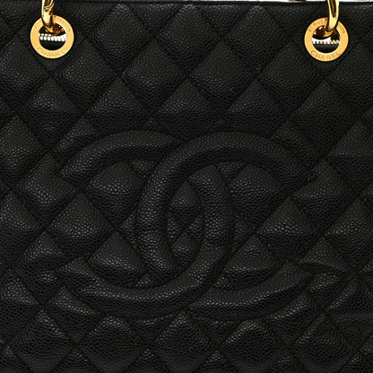 Chanel Caviar Quilted Grand Shopping Tote GST Black 12 of 14