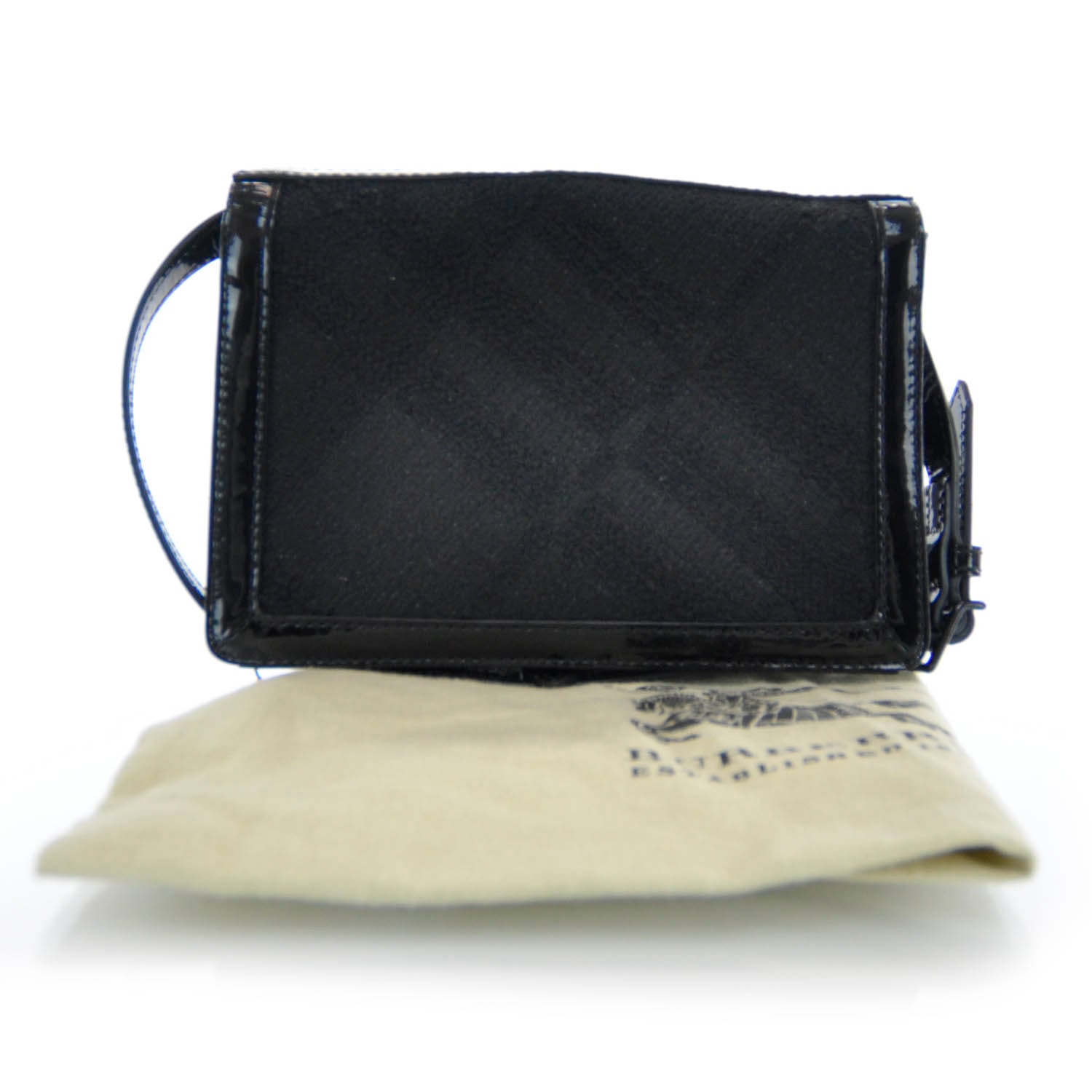 Burberry Patent Glitter Nova Check Bag Black 3 of 8