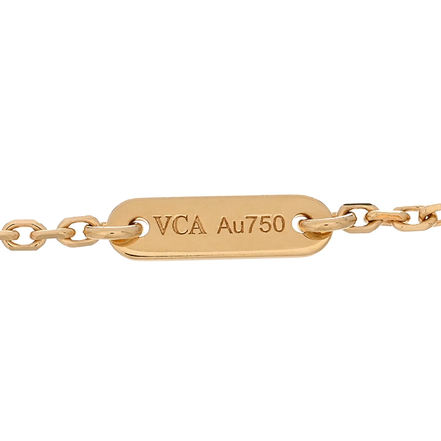 18K Yellow Gold Mother of Pearl Sweet Alhambra Bracelet