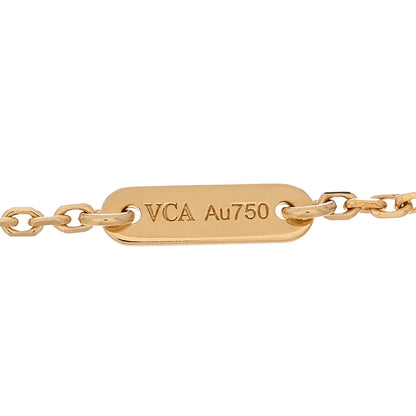 Van Cleef & Arpels 18K Yellow Gold Mother of Pearl Sweet Alhambra Bracelet 3 of 5