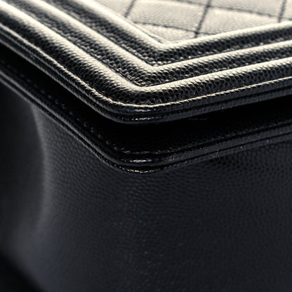 Chanel Caviar Quilted Medium Boy Flap Black 9 of 13
