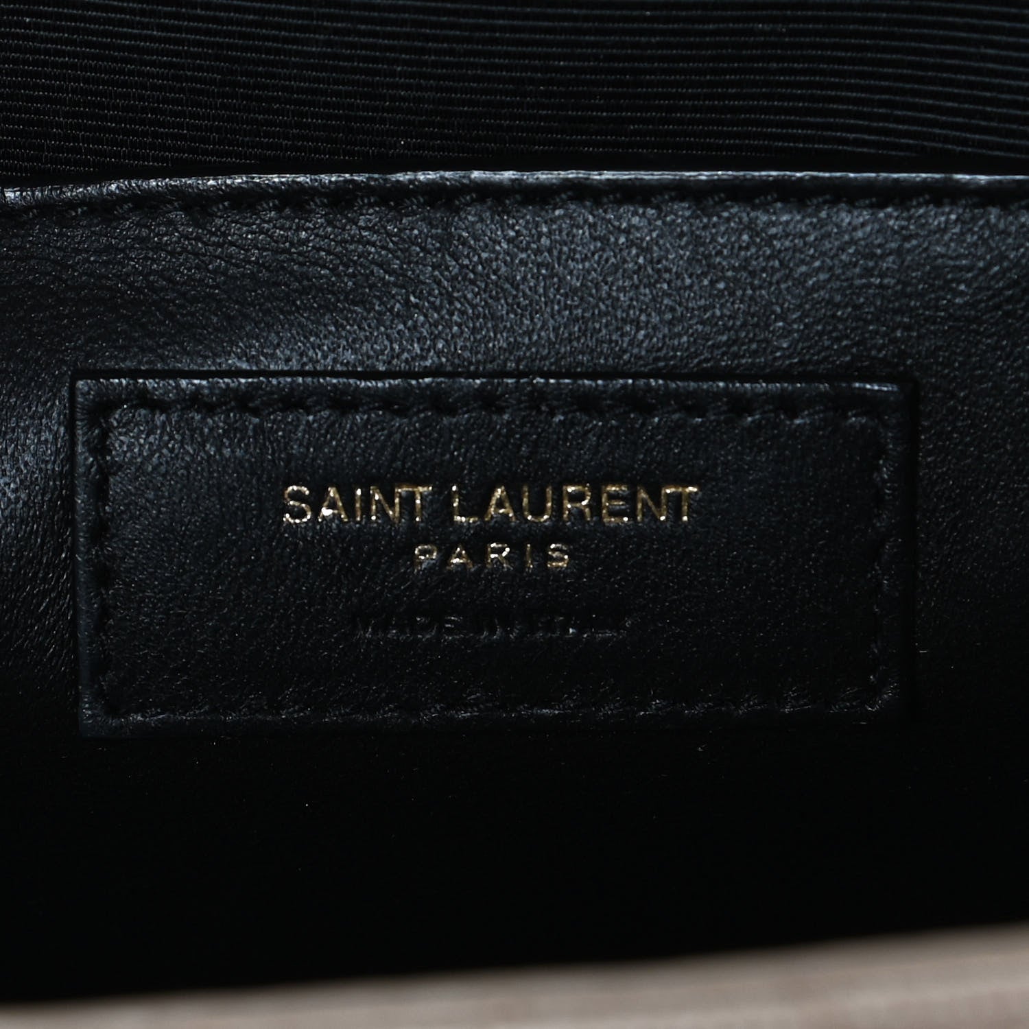 Saint Laurent Grain De Poudre Textured Mixed Matelasse Medium Triquilt Monogram Satchel Dark Beige 7 of 11