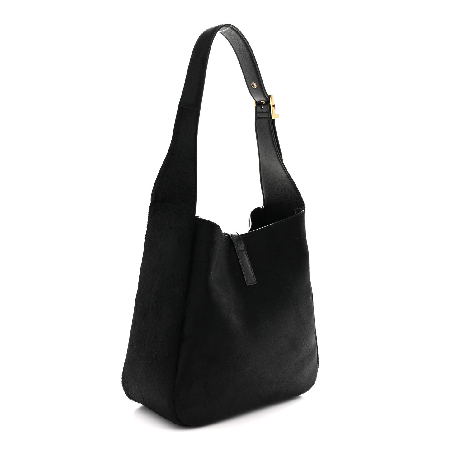 Calf Hair Small Le 5 A 7 Soft Hobo Black