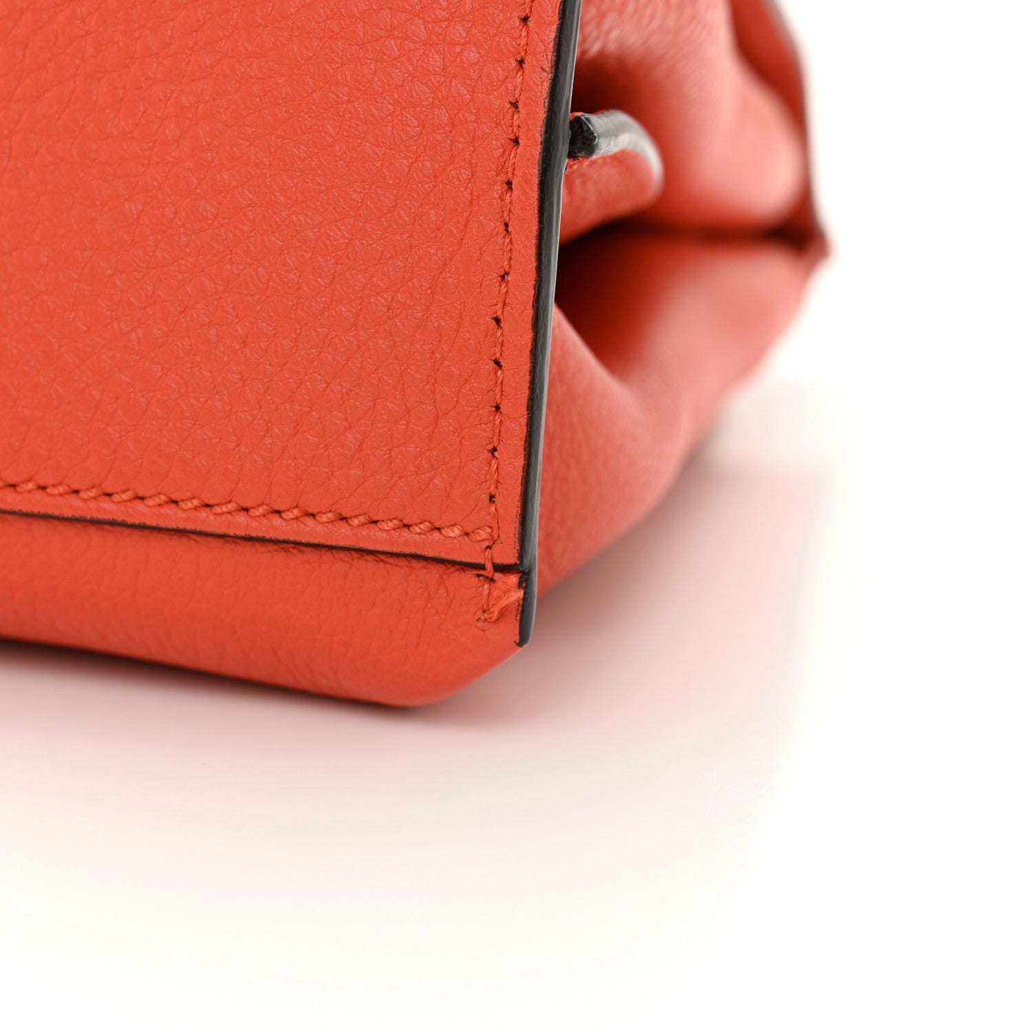 Gucci Cellarius Calfskin Small Bamboo Daily Top Handle Bag New Dark Orange 10 of 10
