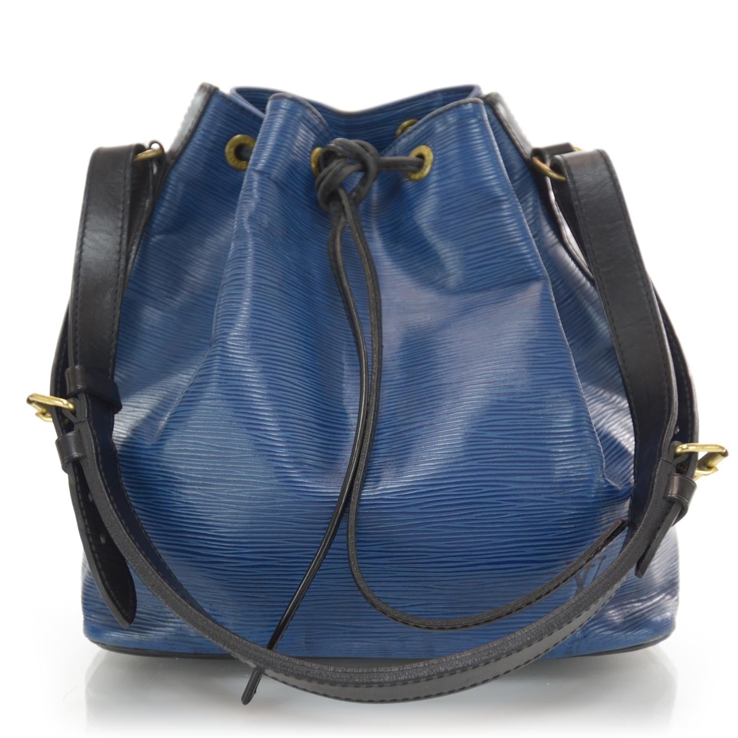Louis Vuitton Epi Petit Noe Blue Black 1 of 7