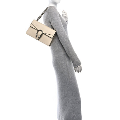 Gucci Textured Calfskin Crystal Small Dionysus Shoulder Bag Mystic White 2 of 10
