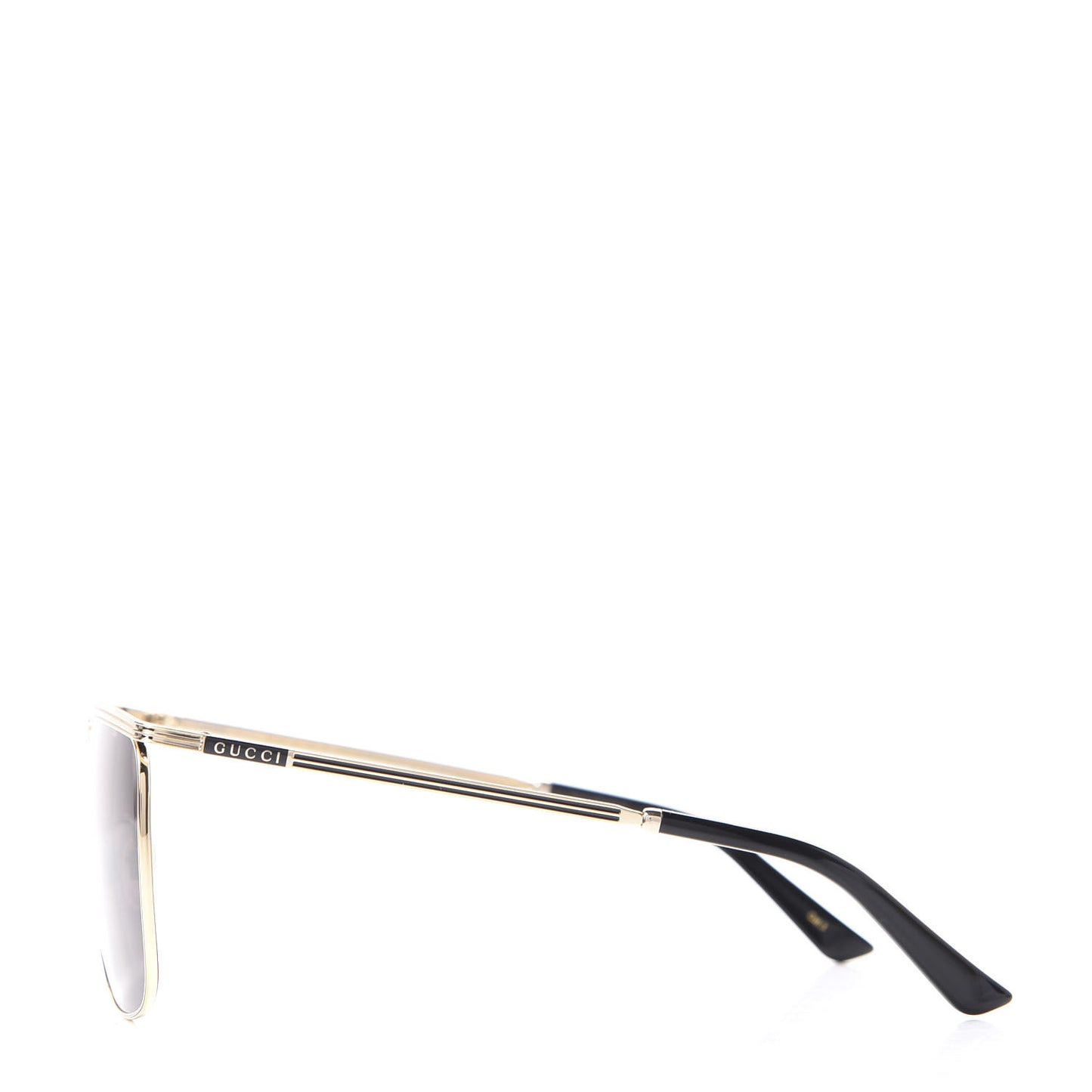 Metal Square Frame Sunglasses GG0812S Gold Brown