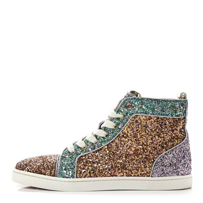 Christian Louboutin Bip Bip Glitter Womens Orlato Flat Sneakers 38 Multicolor 1 of 11