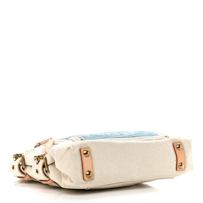 Louis Vuitton Toile Globe Shopper Cabas MM Blue 4 of 12
