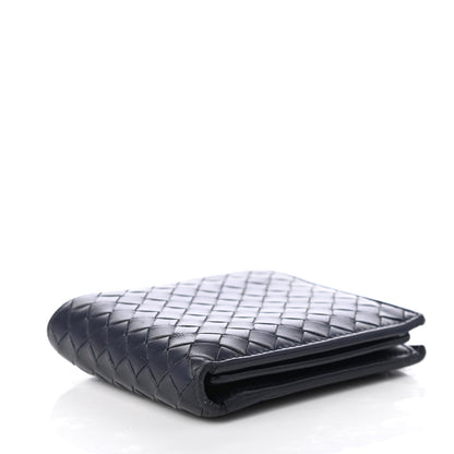 Bottega Veneta Nappa Intrecciato Bi-Fold Wallet Blue 4 of 9