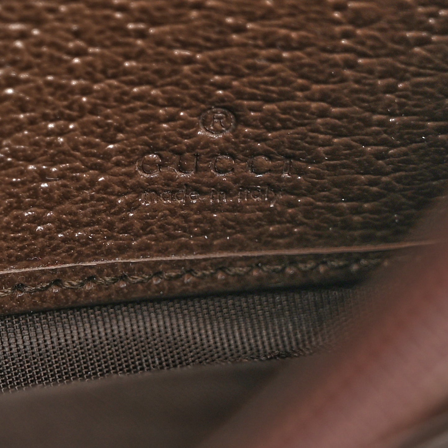 GG Supreme Monogram Web Ophidia Continental Wallet Brown