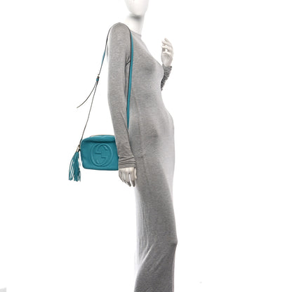 Gucci Pebbled Calfskin Small Soho Disco Bag Deep Cobalt 2 of 10
