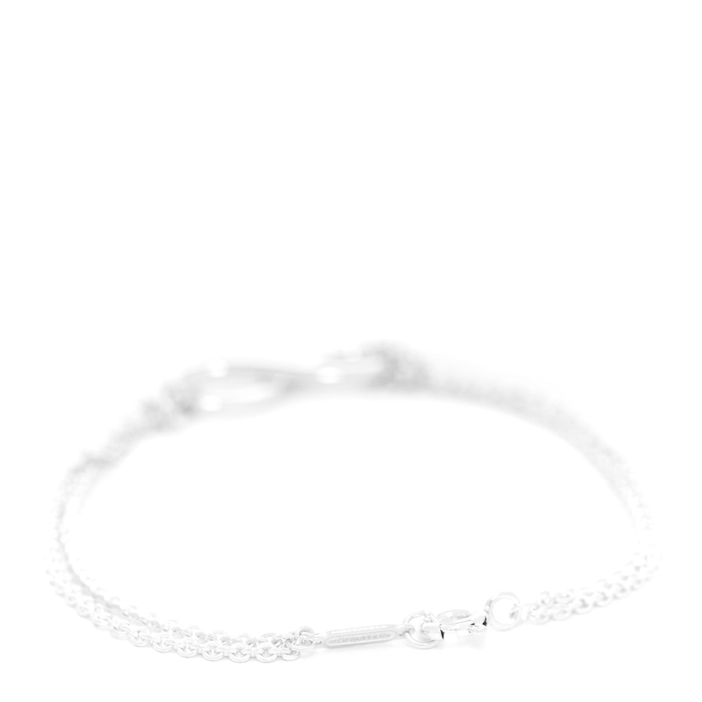Sterling Silver Infinity Double Chain Bracelet
