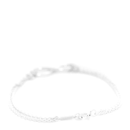 Tiffany Sterling Silver Infinity Double Chain Bracelet 3 of 6