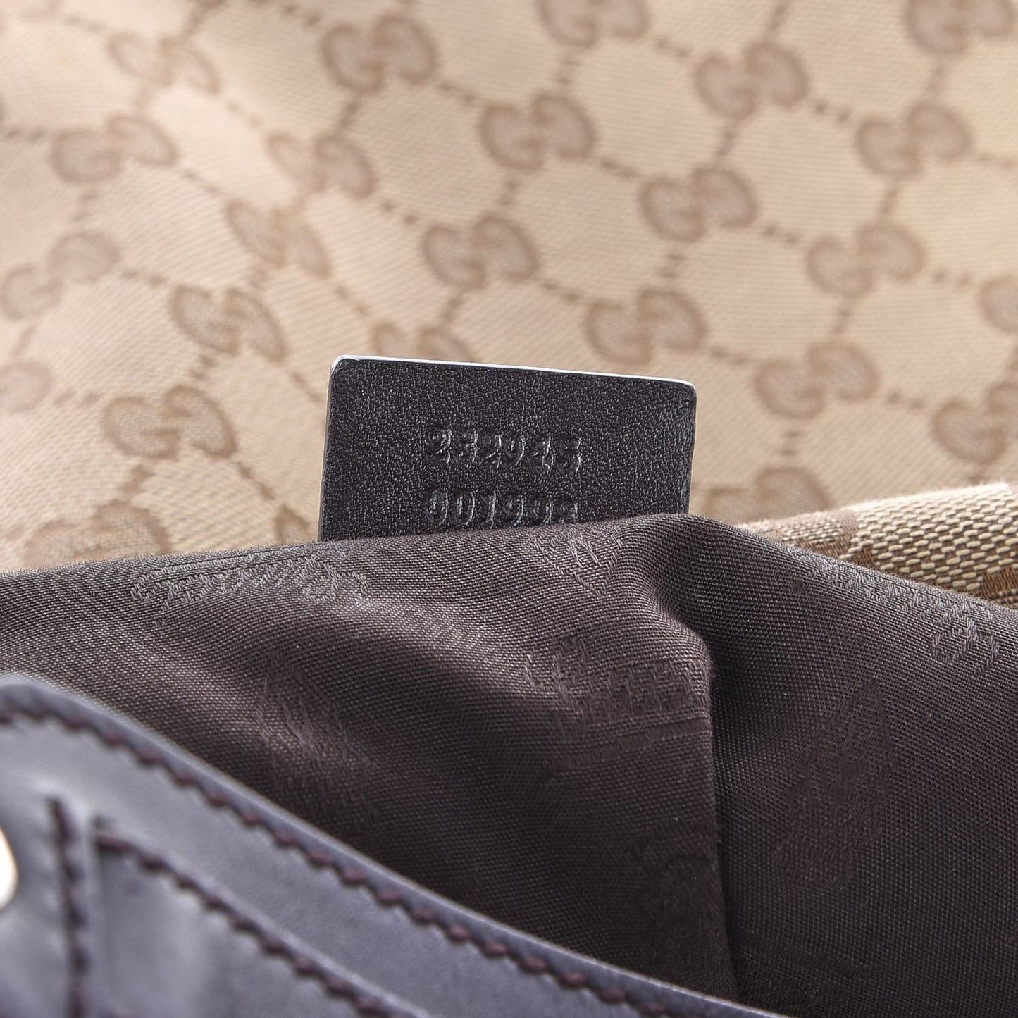 Monogram Large GG Twins Hobo Dark Brown