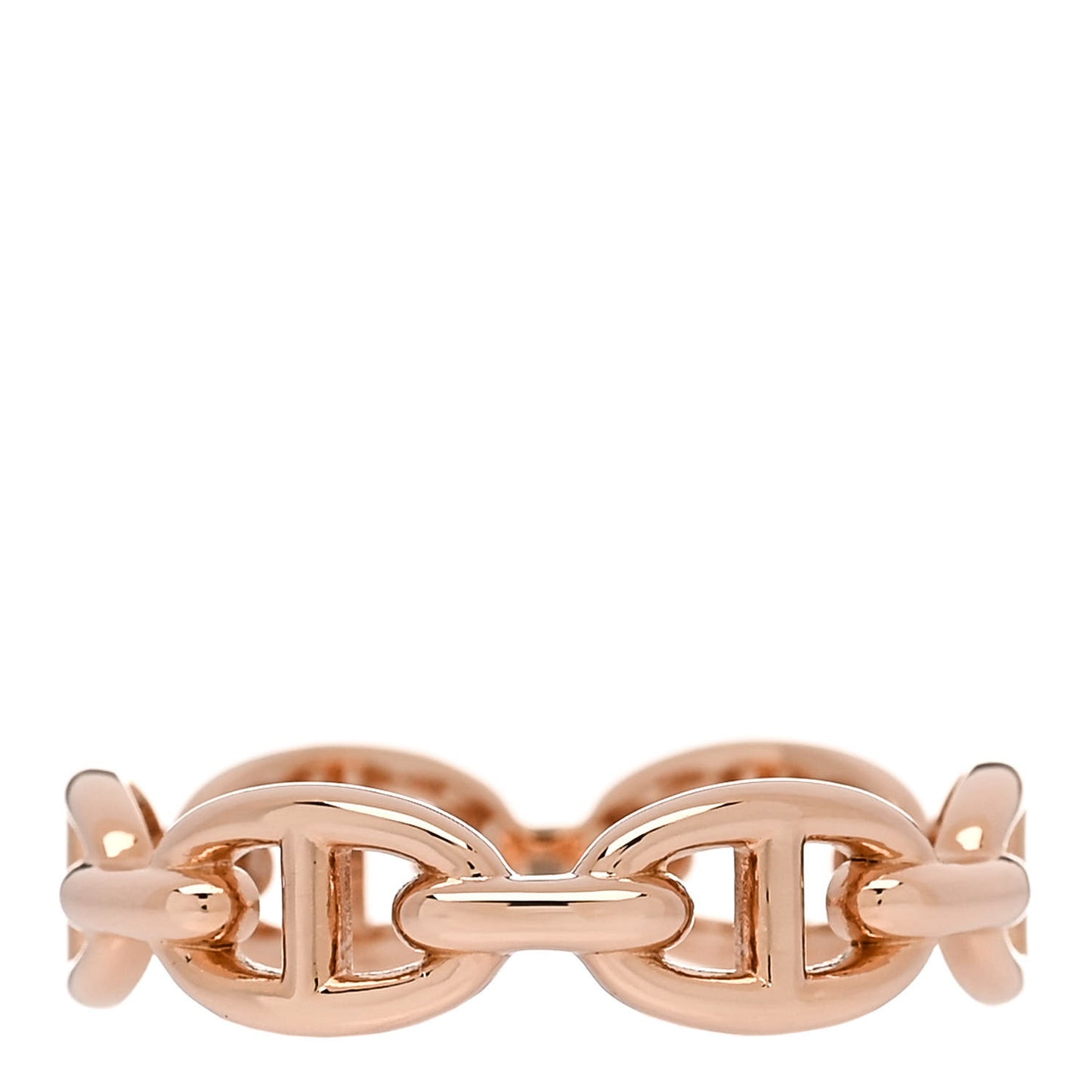 18K Rose Gold PM Chaine d'Ancre Enchainee Ring 59 8.75