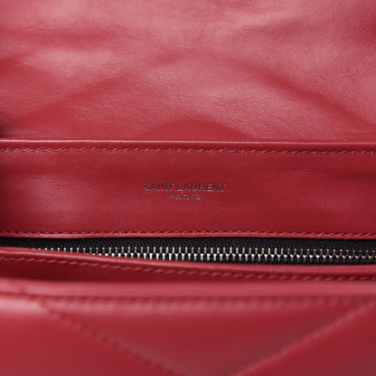 Saint Laurent Calfskin Y Quilted Monogram Toy Loulou Crossbody Bag New Lipstick Red 5 of 9