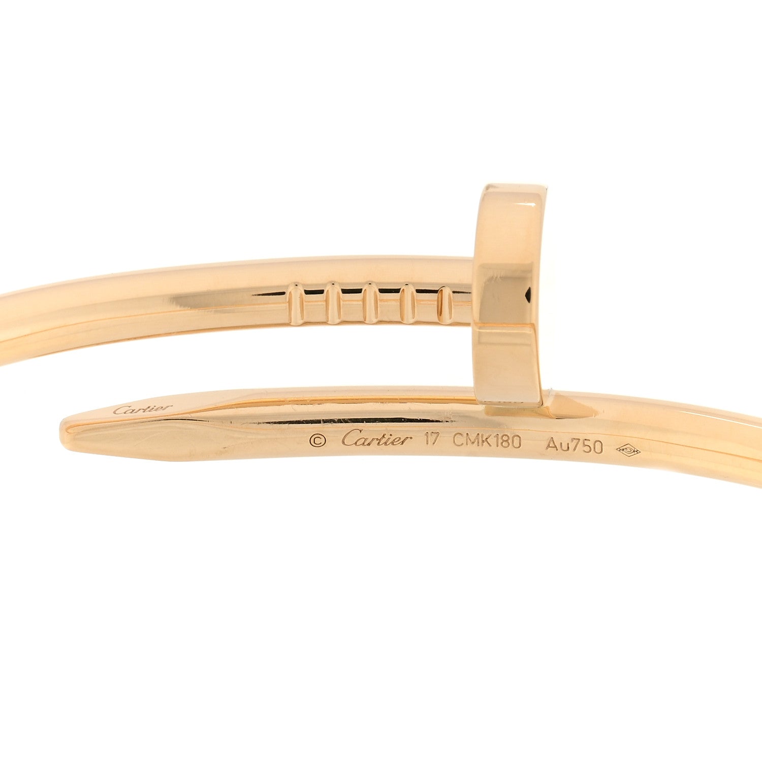 Cartier 18K Yellow Gold Juste Un Clou Bracelet 17 3 of 3